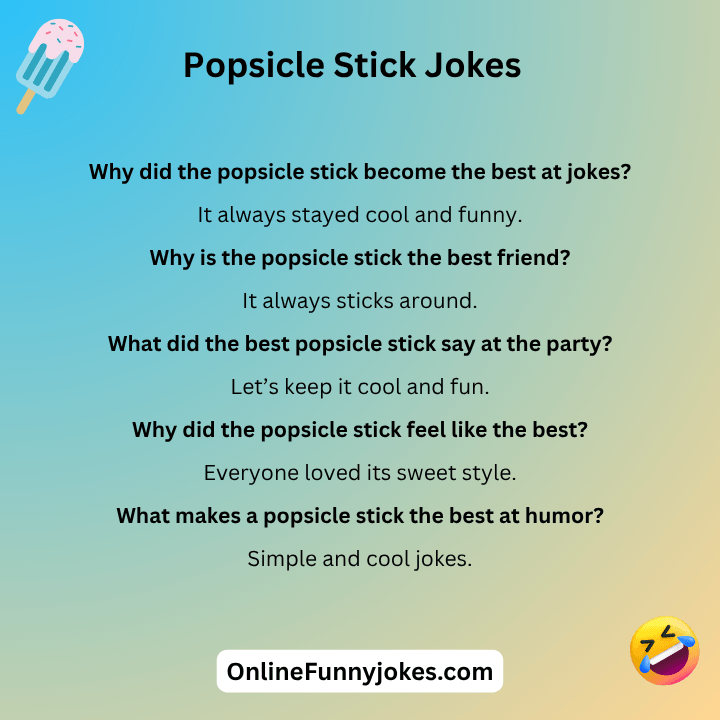 Popsicle Stick Jokes
