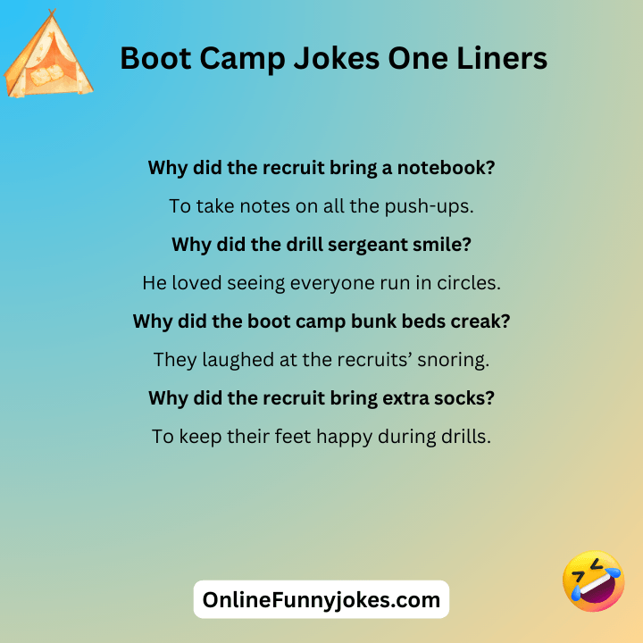 Boot Camp Jokes One Liners