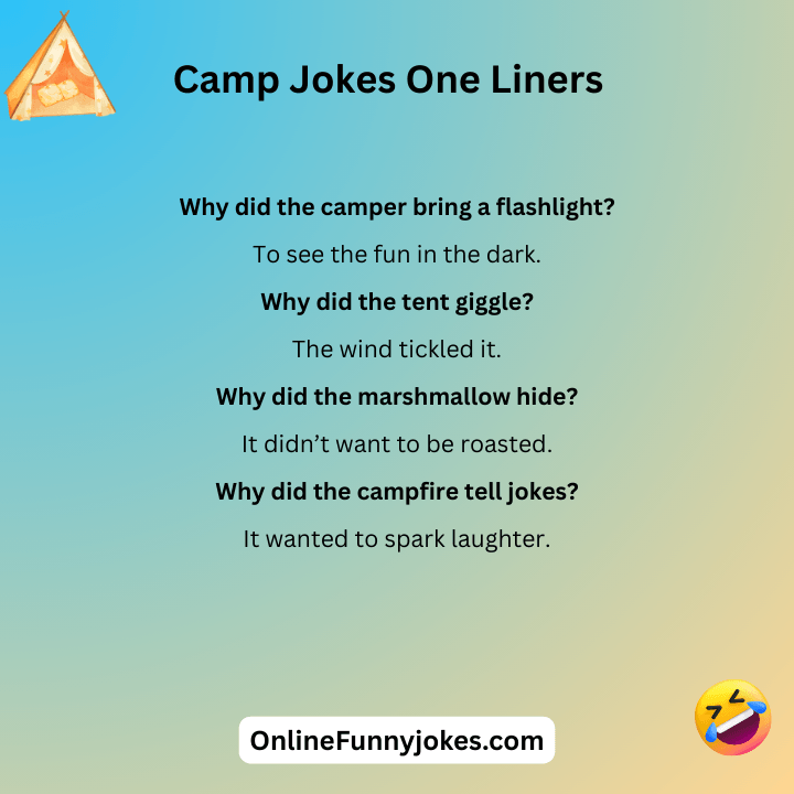 Camp Jokes One Liners
