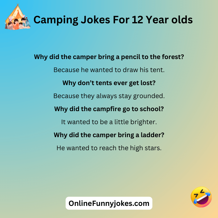 Camping Jokes For 12 Year olds