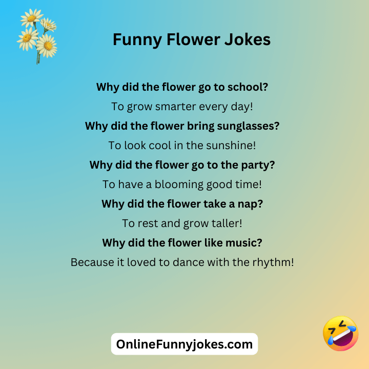 Funny Flower Jokes