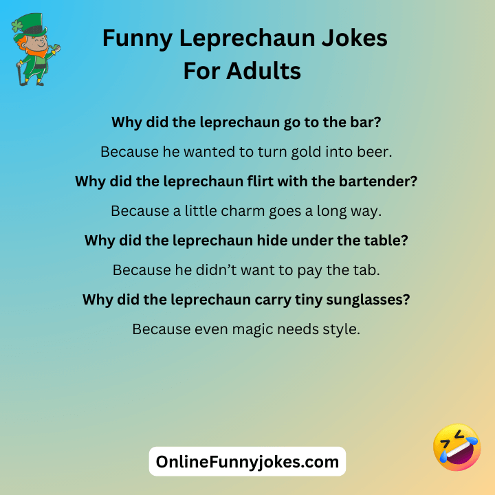 Funny Leprechaun Jokes For Adults