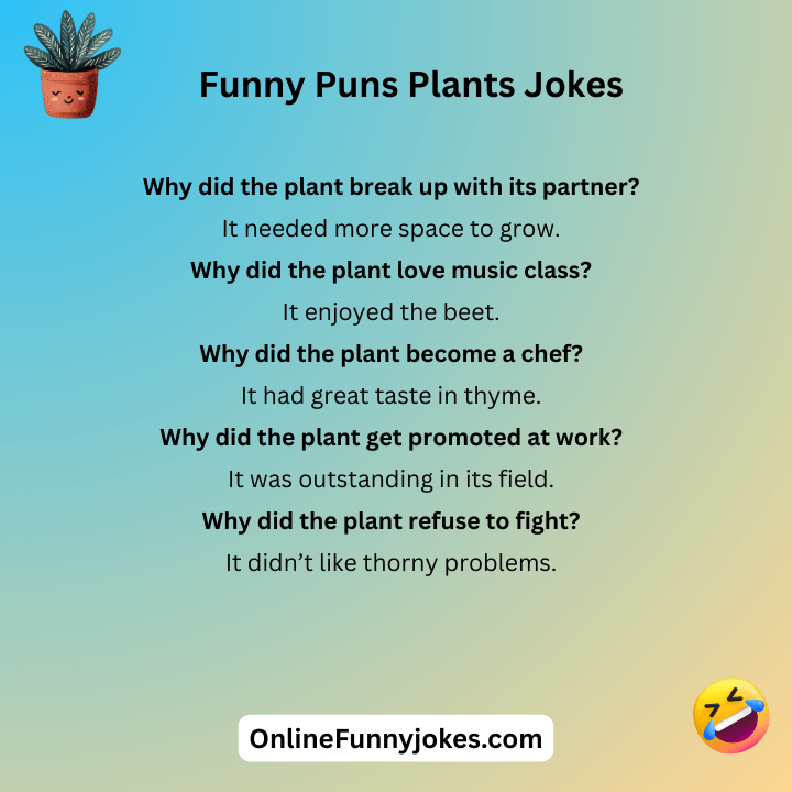 Funny Puns Plants Jokes
