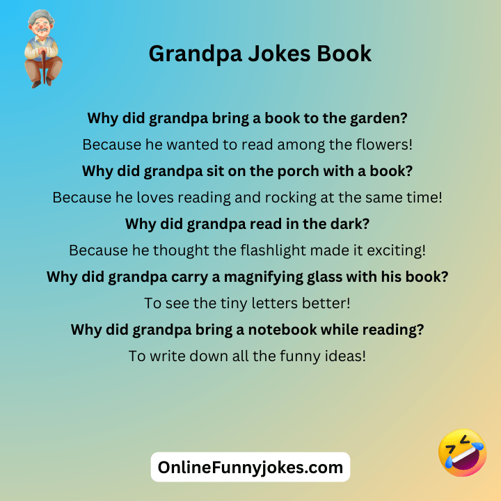 Grandpa Jokes Book