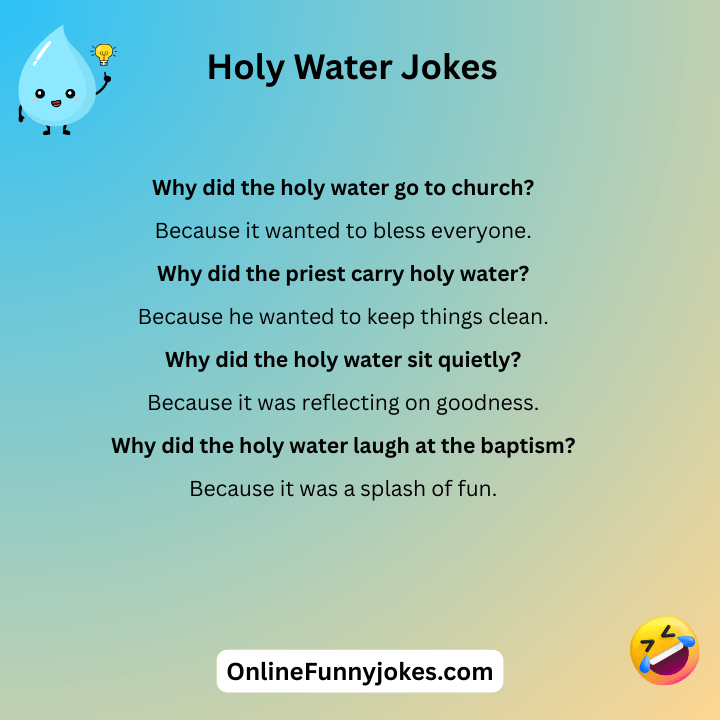 Holy Water Jokes