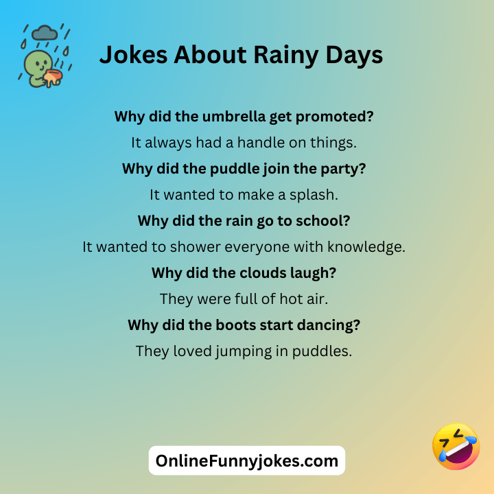 Jokes About Rainy Days
