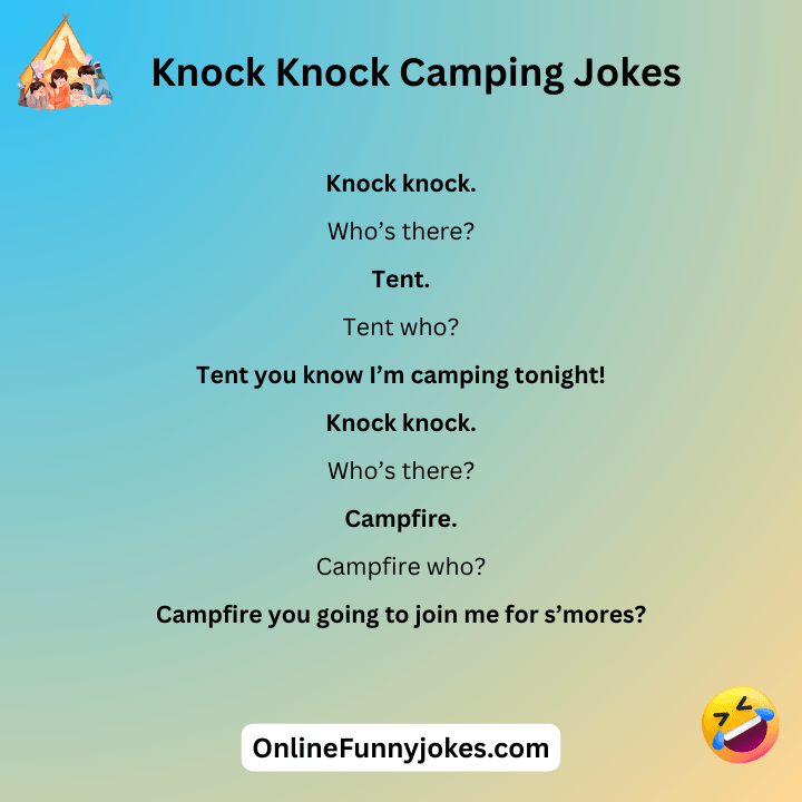 Knock Knock Camping Jokes