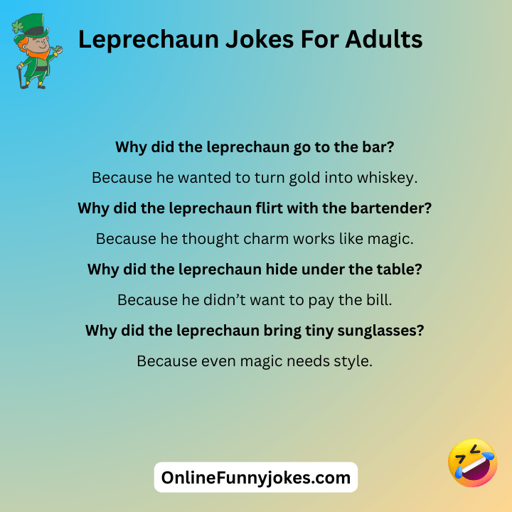 Leprechaun Jokes For Adults