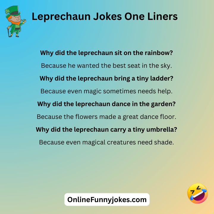 Leprechaun Jokes One Liners