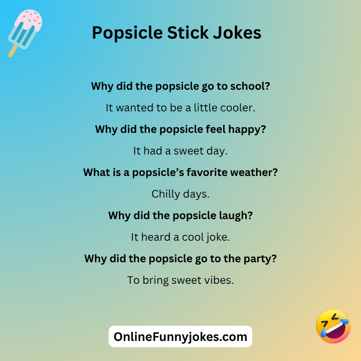 Popsicle Stick Jokes