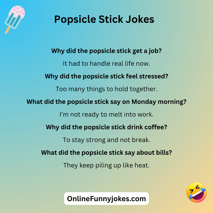 Popsicle Stick Jokes