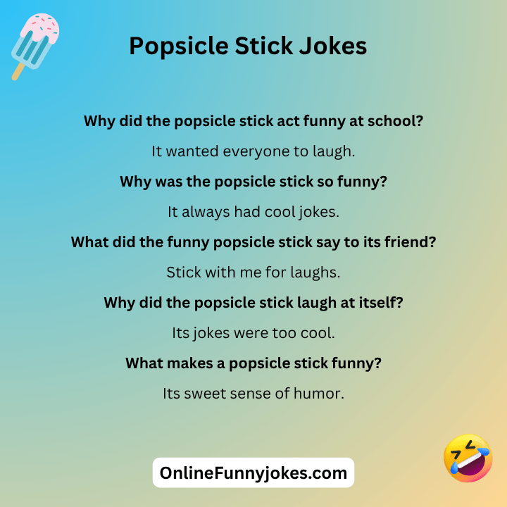 Popsicle Stick Jokes