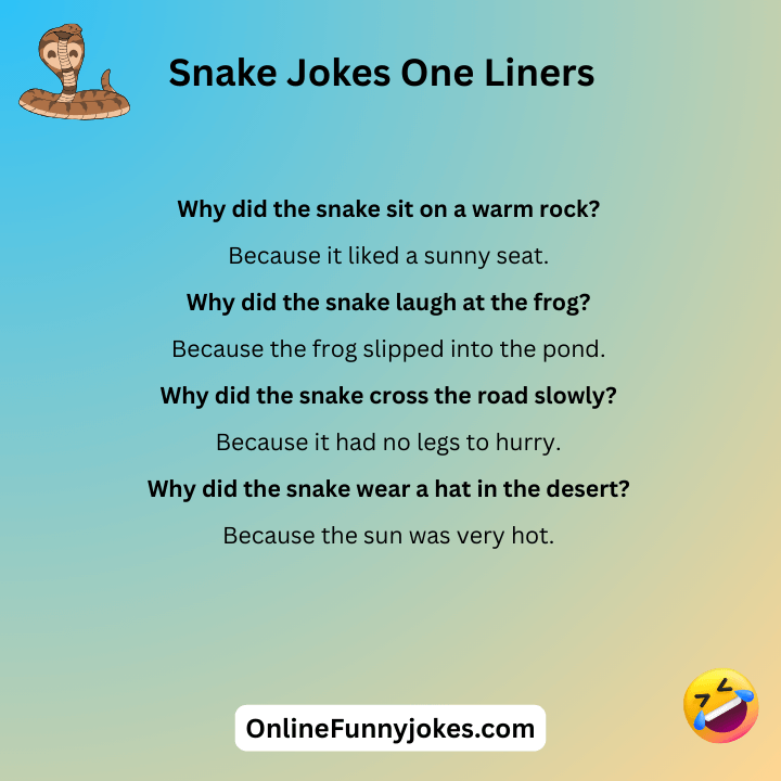 Snake Jokes One Liners