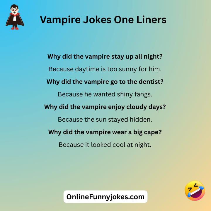 Vampire Jokes One Liners