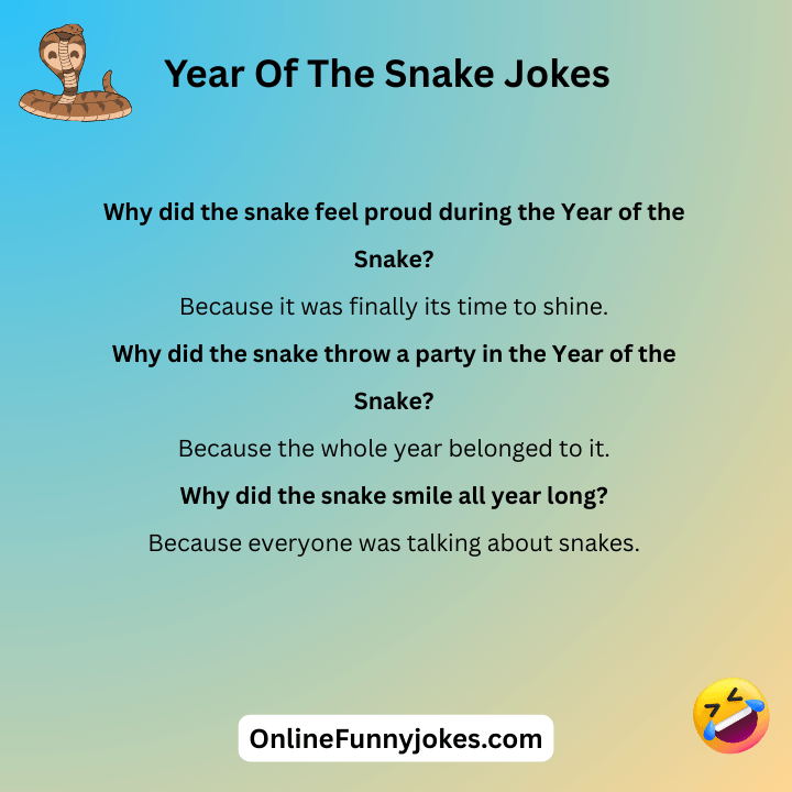 Year Of The Snake Jokes