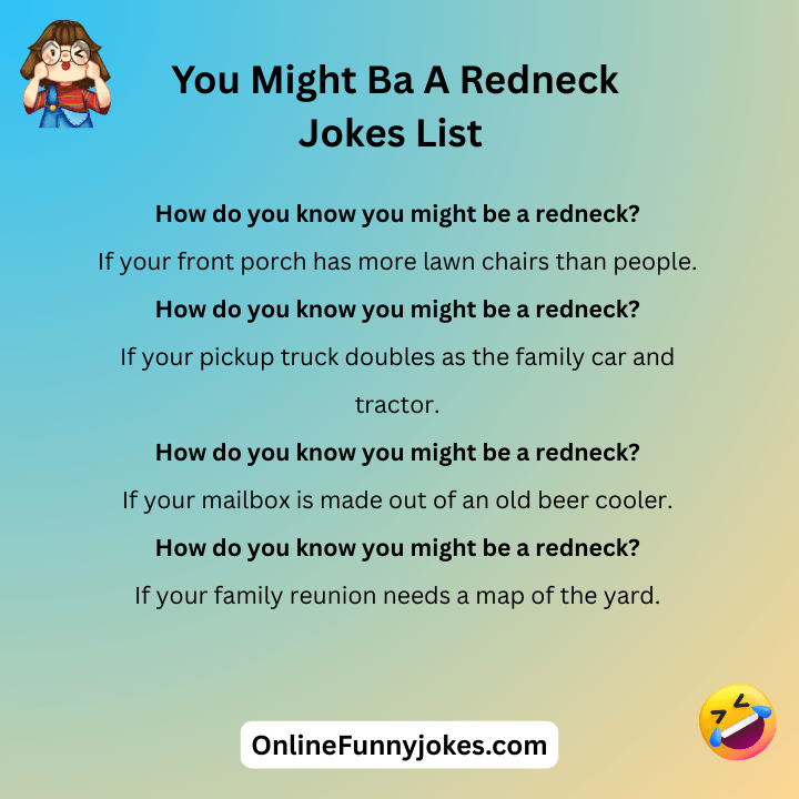 You Might Ba A Redneck Jokes List