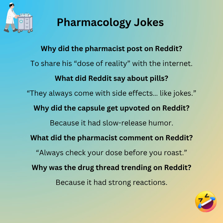 Pharmacology Jokes Reddit